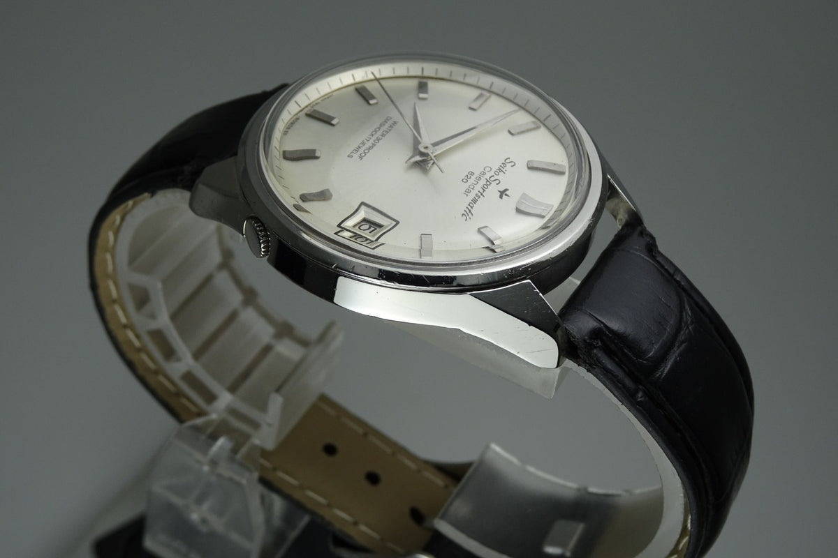 Vintage 1965 JAPAN SEIKO SPORTSMATIC CALENDAR 7625-8070 17Jewels Automatic.
