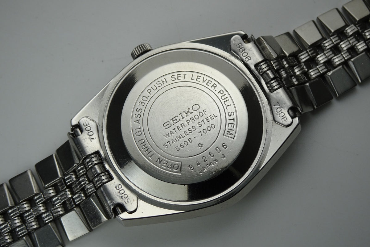 Vintage 1969 JAPAN SEIKO LORD MATIC WEEKDATER 5606-7000 23Jewels Automatic.