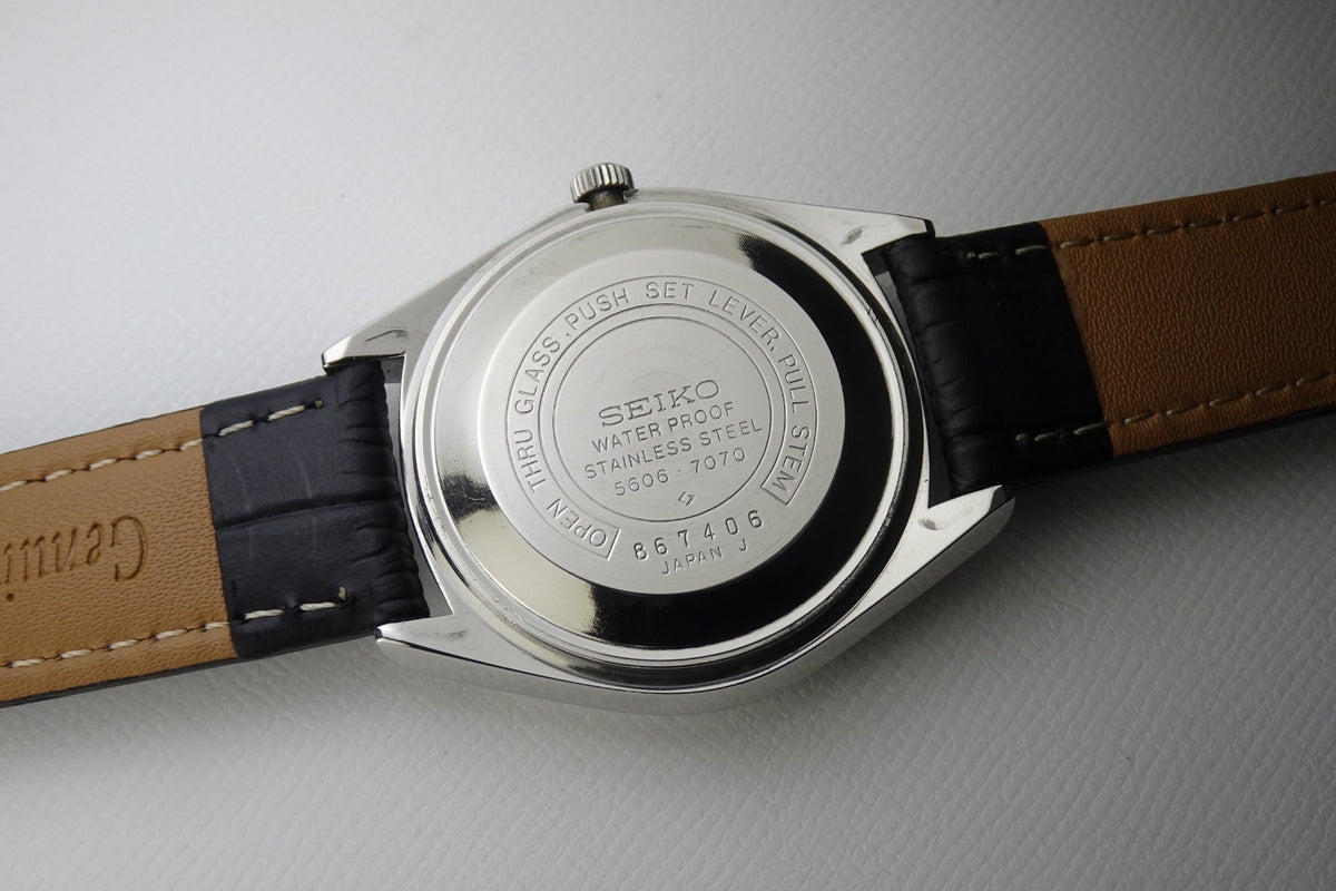 Vintage 1968 JAPAN SEIKO LORD MATIC WEEKDATER 5606-7070 23Jewels Automatic.