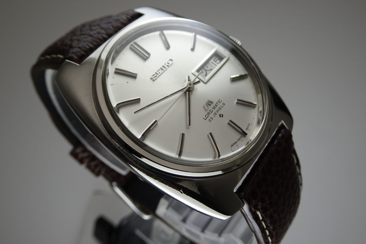 Vintage 1970 JAPAN SEIKO LORD MATIC WEEKDATER 5606-8010 23Jewels Automatic.