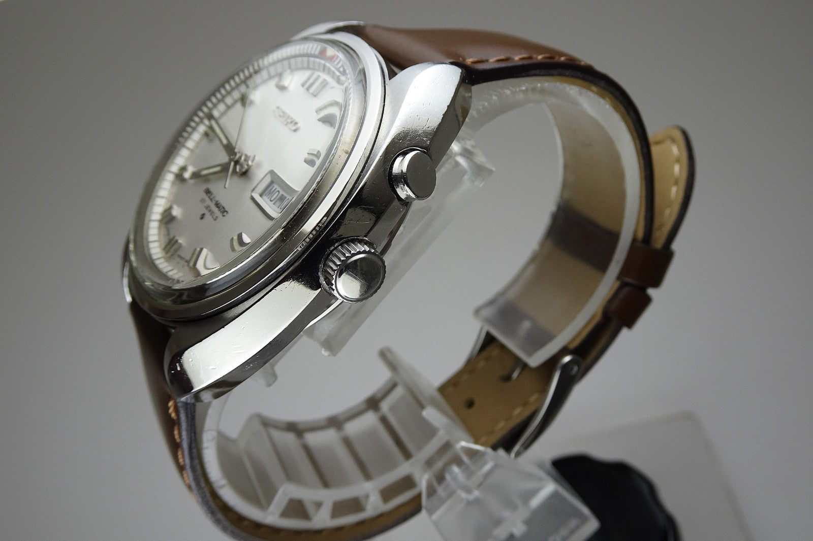 Vintage 1968 JAPAN SEIKO BELL-MATIC WEEKDATER 4006-7000 27Jewels Automatic.