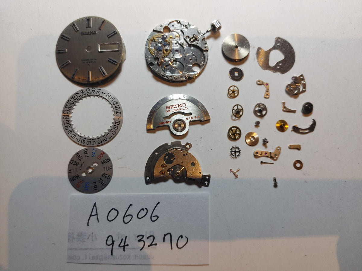 Serviced Vintage 1969 JAPAN SEIKO 51 SEIKOMATIC-P 5106-7030 33J Automatic.