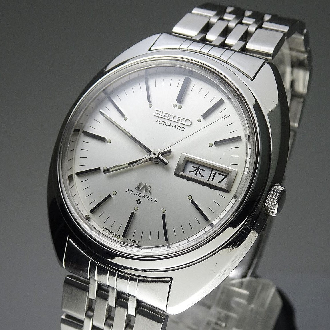 Vintage 1970 JAPAN SEIKO LORD MATIC WEEKDATER 5606-7150 23Jewels Automatic.