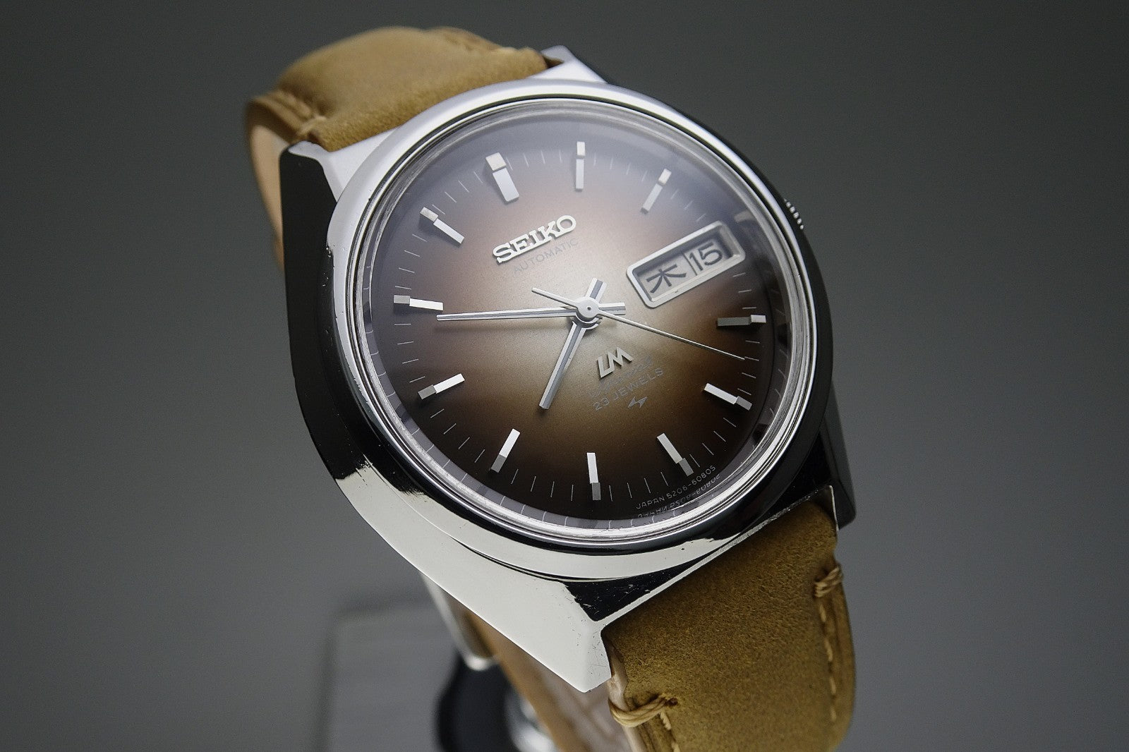 Vintage 1972 JAPAN SEIKO LORD MATIC SPECIAL WEEKDATER 5206-6081 23J Automatic.