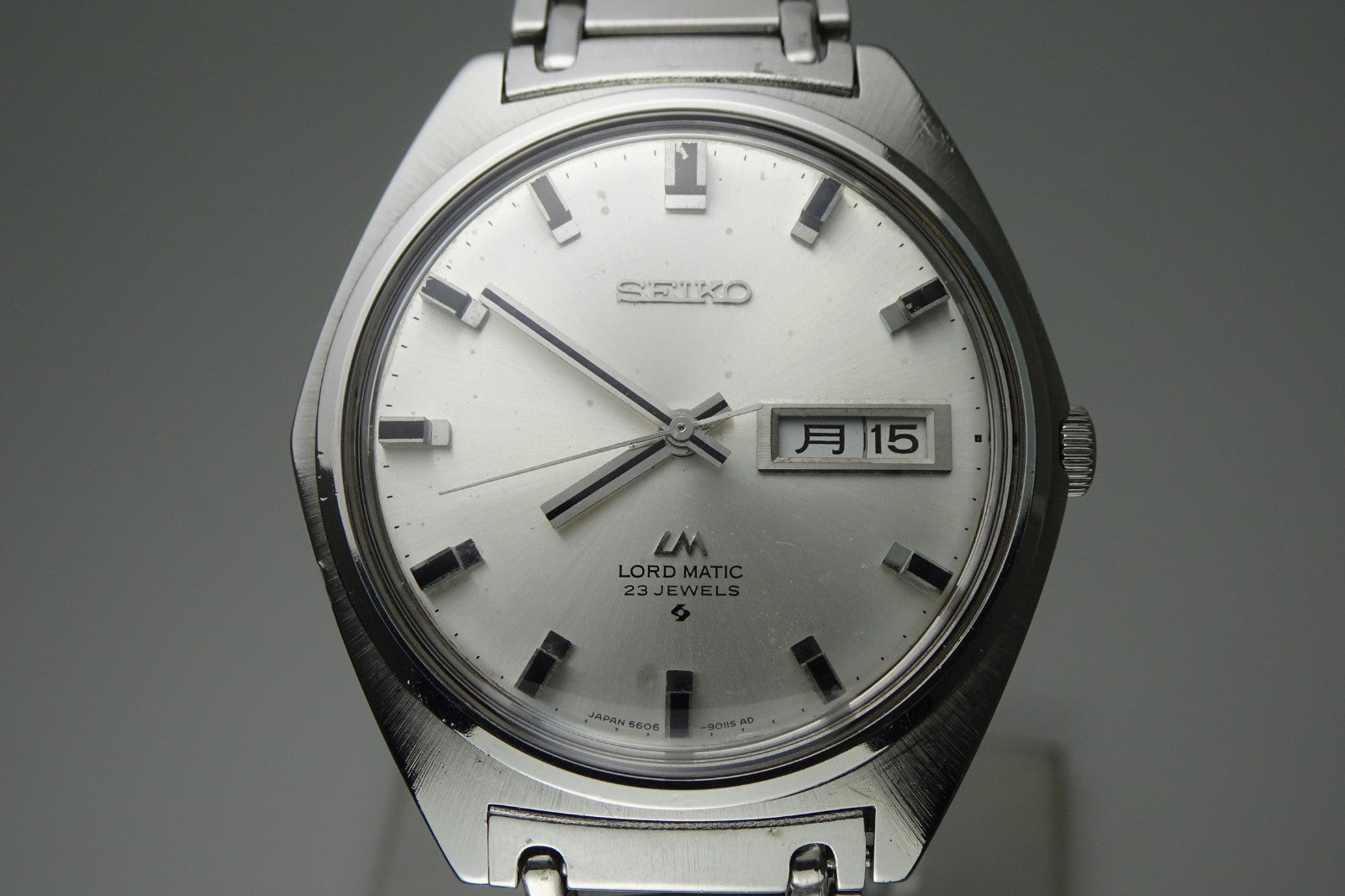 Serviced Vintage 1968 JAPAN SEIKO LORD MATIC WEEKDATER 5606-9000 23J Automatic.