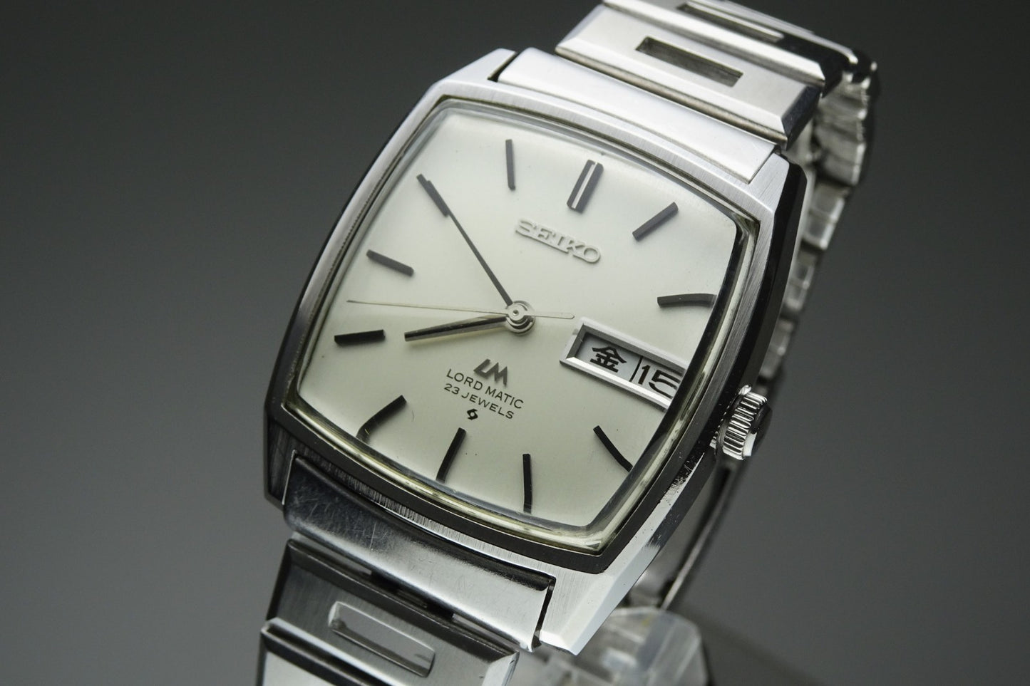 Vintage 1971 JAPAN SEIKO LORD MATIC WEEKDATER 5606-5000 23Jewels Automatic.