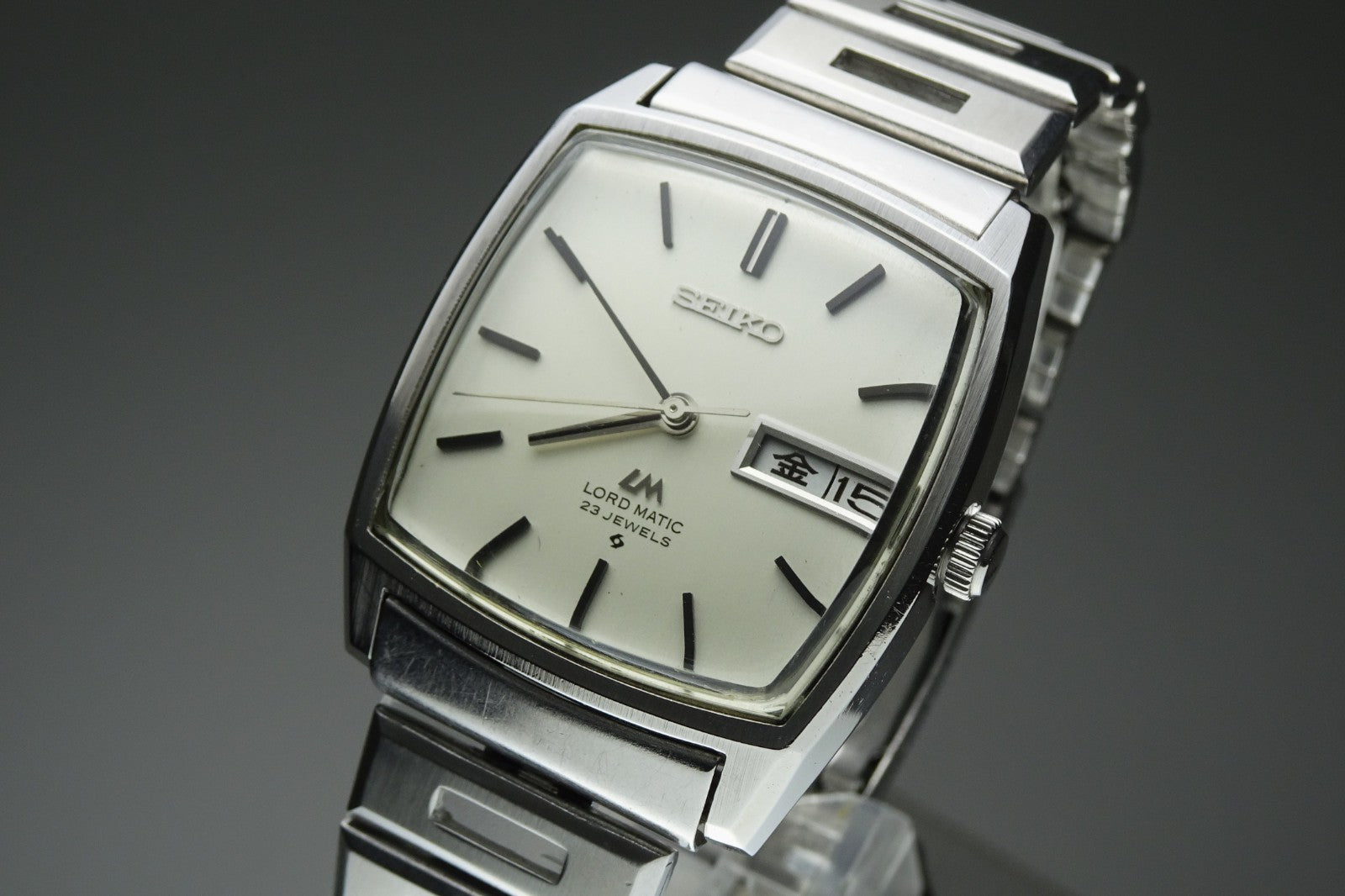 Vintage 1971 JAPAN SEIKO LORD MATIC WEEKDATER 5606-5000 23Jewels Automatic.