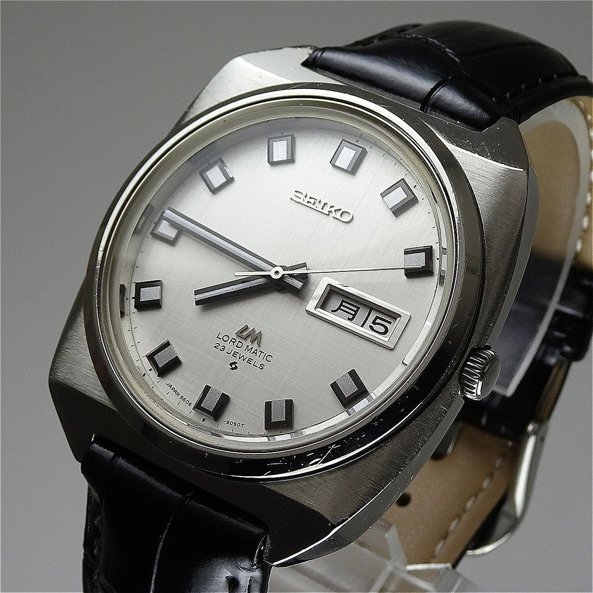 Vintage 1969 JAPAN SEIKO LORD MATIC WEEKDATER 5606-9030 23Jewels Automatic.