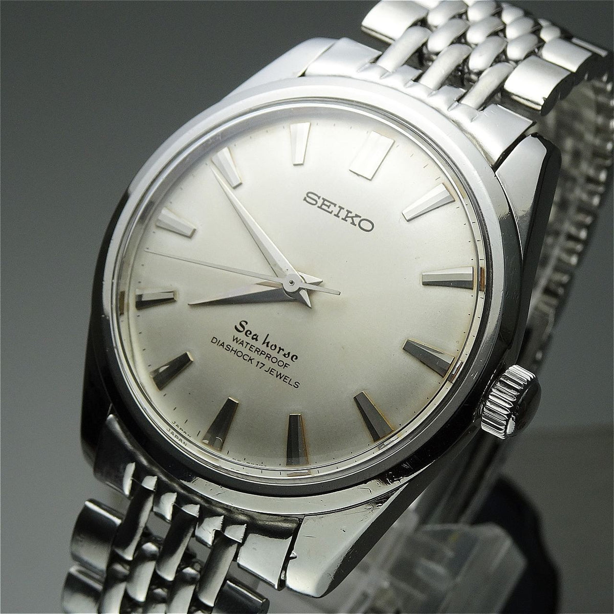 Serviced Vintage 1965 JAPAN SEIKO SEA HORSE 66-8980 17Jewels Hand-winding.
