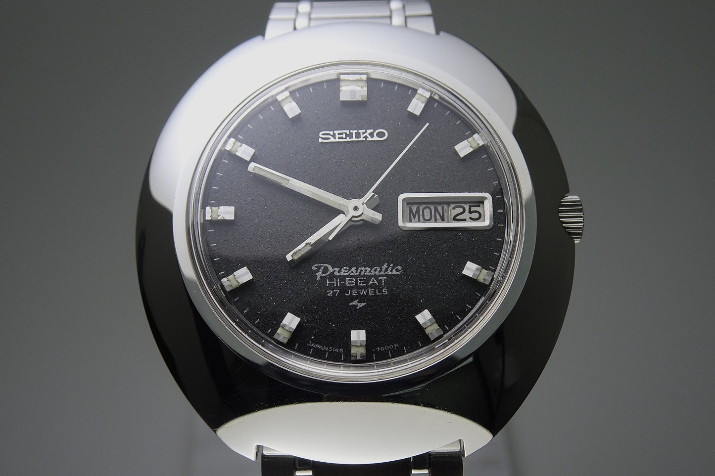 Vintage 1969 JAPAN SEIKO 51 PRESMATIC WEEKDATER 5146-7000 27Jewels Automatic.