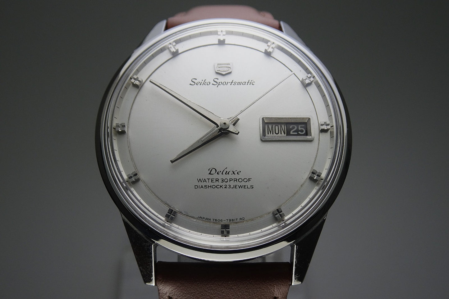 Vintage 1965 JAPAN SEIKO SPORTSMATIC5 DX 7606-7982 23Jewels Automatic.
