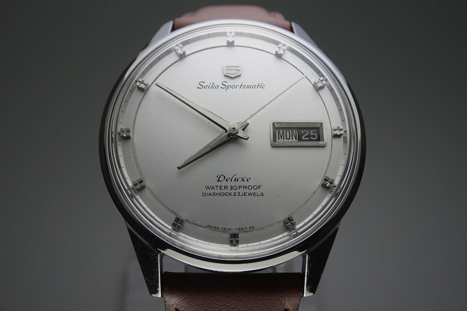 Vintage 1965 JAPAN SEIKO SPORTSMATIC5 DX 7606-7982 23Jewels Automatic.