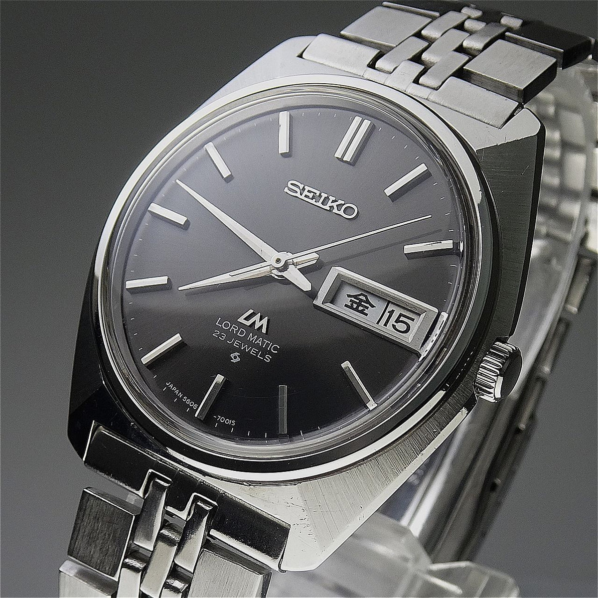 Vintage 1971 JAPAN SEIKO LORD MATIC WEEKDATER 5606-7000 23Jewels Automatic.