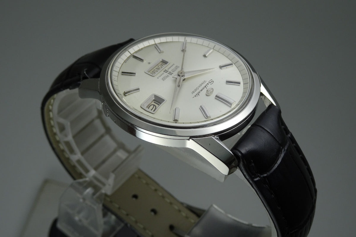 Vintage 1963 JAPAN SEIKO MATIC WEEKDATER J13080 33Jewels Automatic.