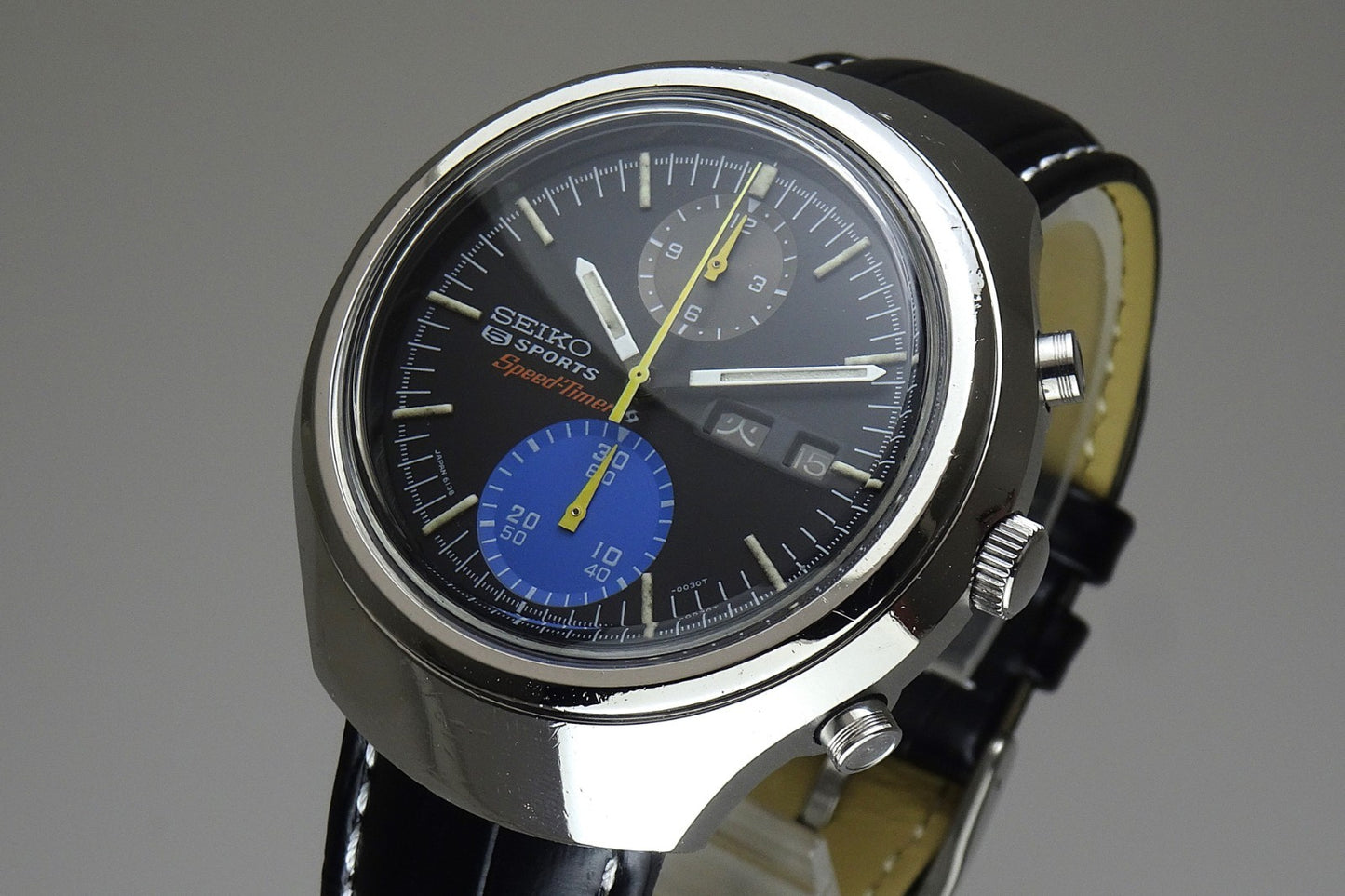 Serviced Vintage 1971 JAPAN SEIKO 5 SPORTS SPEED-TIMER 6138-0020 21J Automatic.