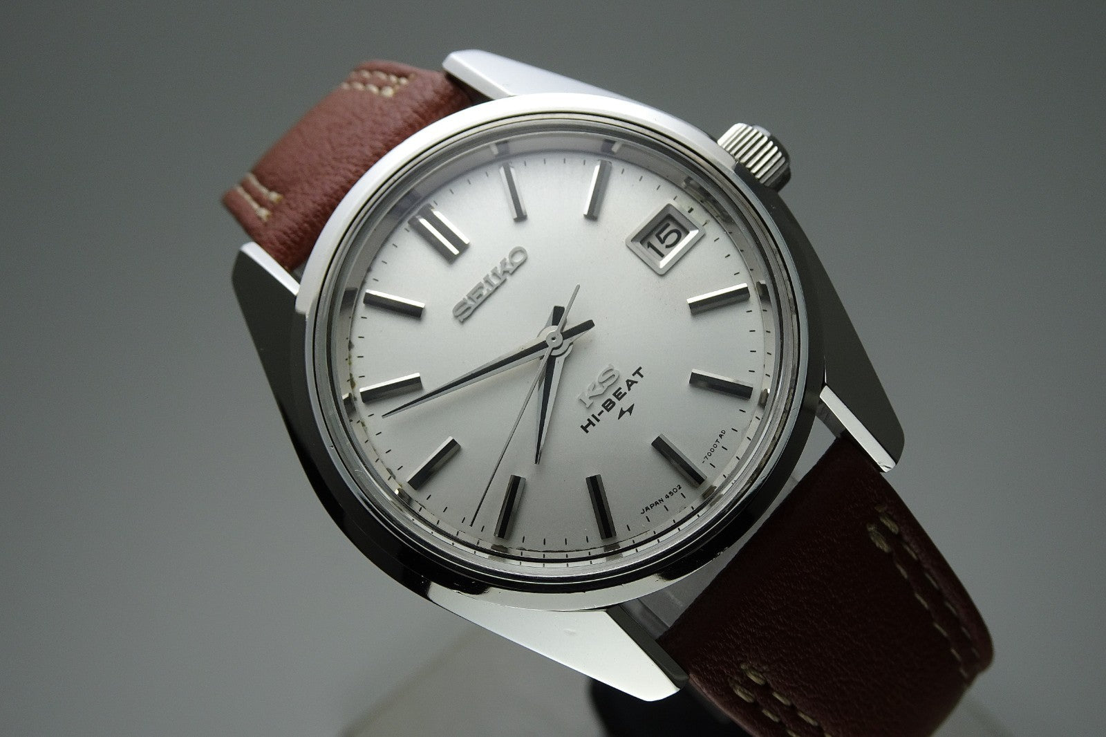 Vintage 1971 JAPAN 45 KING SEIKO CALENDAR 4502-7001 25Jewels Hand-winding.
