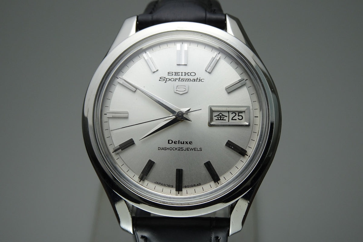 Vintage 1966 JAPAN SEIKO SPORTSMATIC5 DX 7619-9010 25Jewels Automatic.