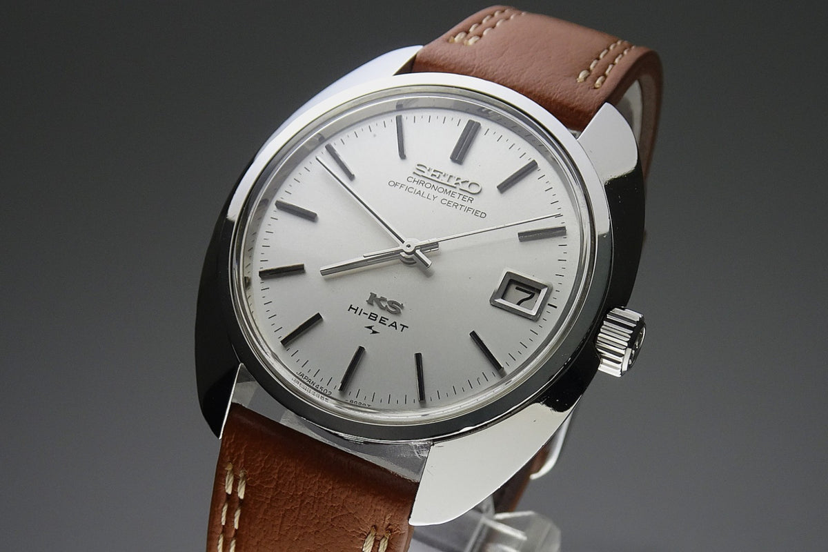 Vintage 1970 JAPAN KING SEIKO CHRONOMETER CALENDAR 4502-8010 25J Hand-winding.