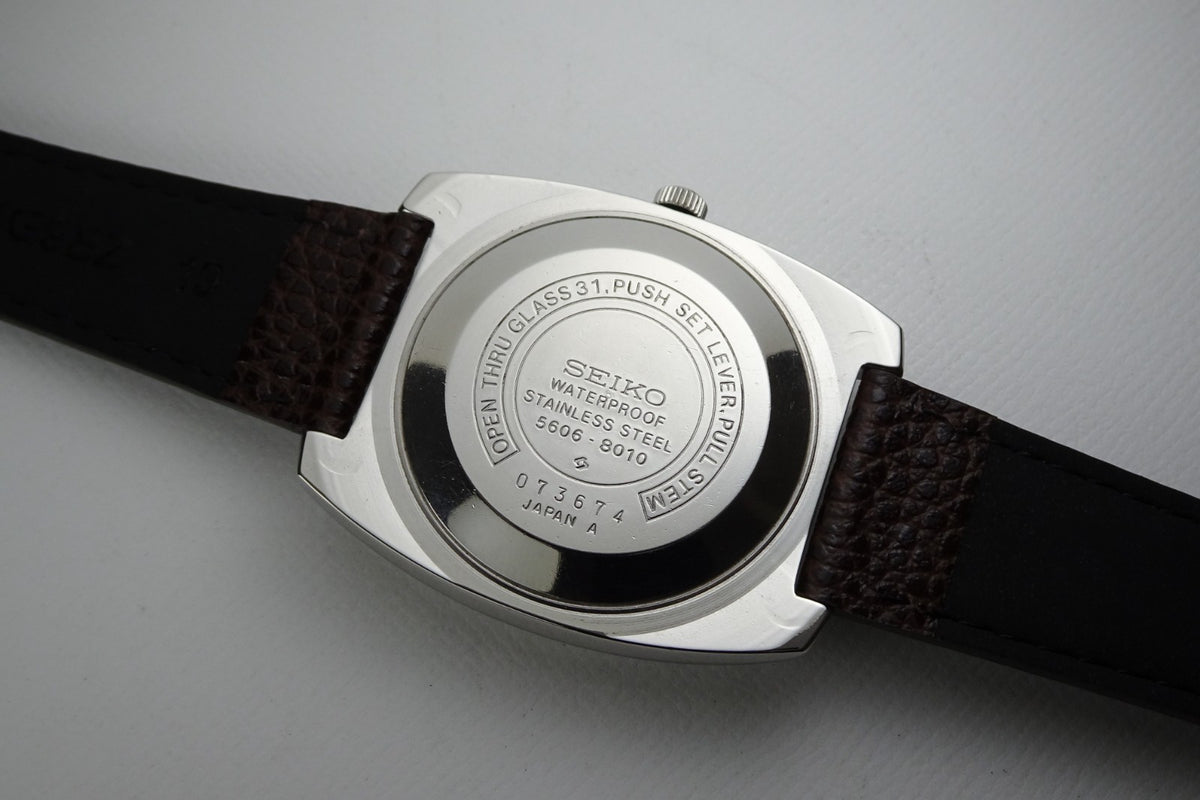 Vintage 1970 JAPAN SEIKO LORD MATIC WEEKDATER 5606-8010 23Jewels Automatic.