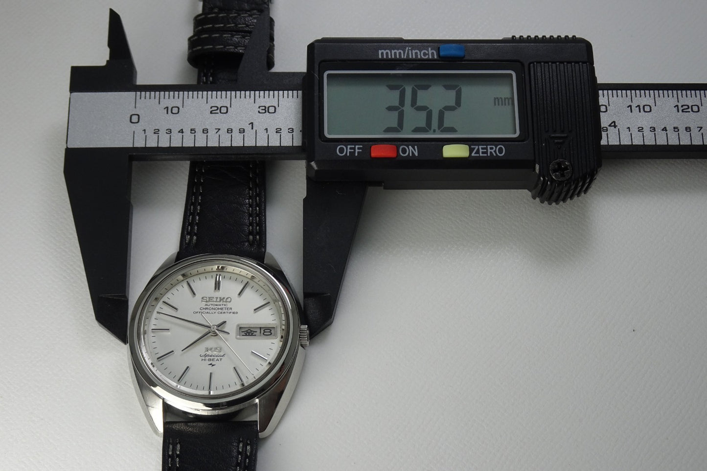 Vintage 1972 JAPAN KING SEIKO CHRONOMETER SP WEEKDATER 5246-6000 25J Automatic.