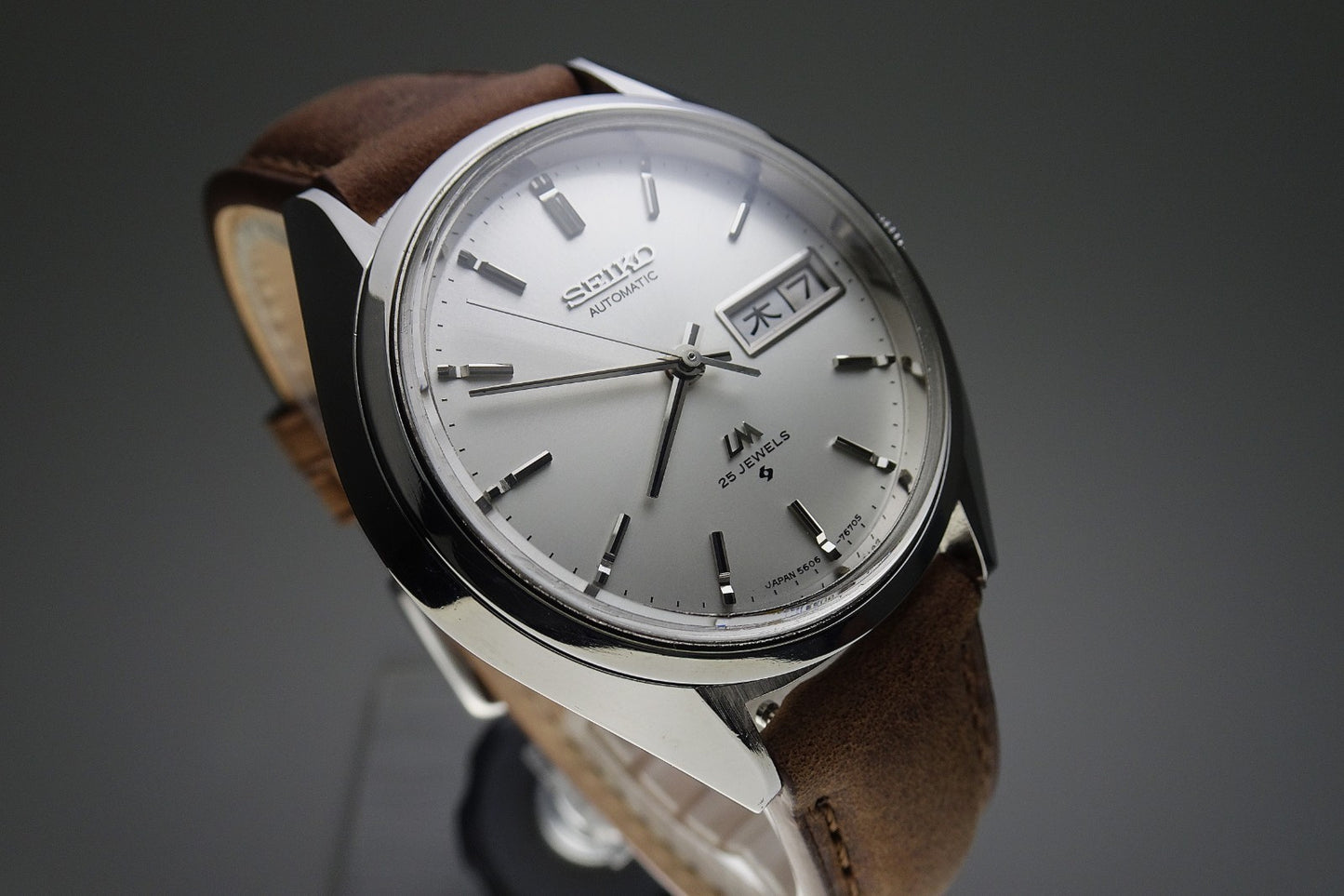Vintage 1974 JAPAN SEIKO LORD MATIC WEEKDATER 5606-7192 25Jewels Automatic.