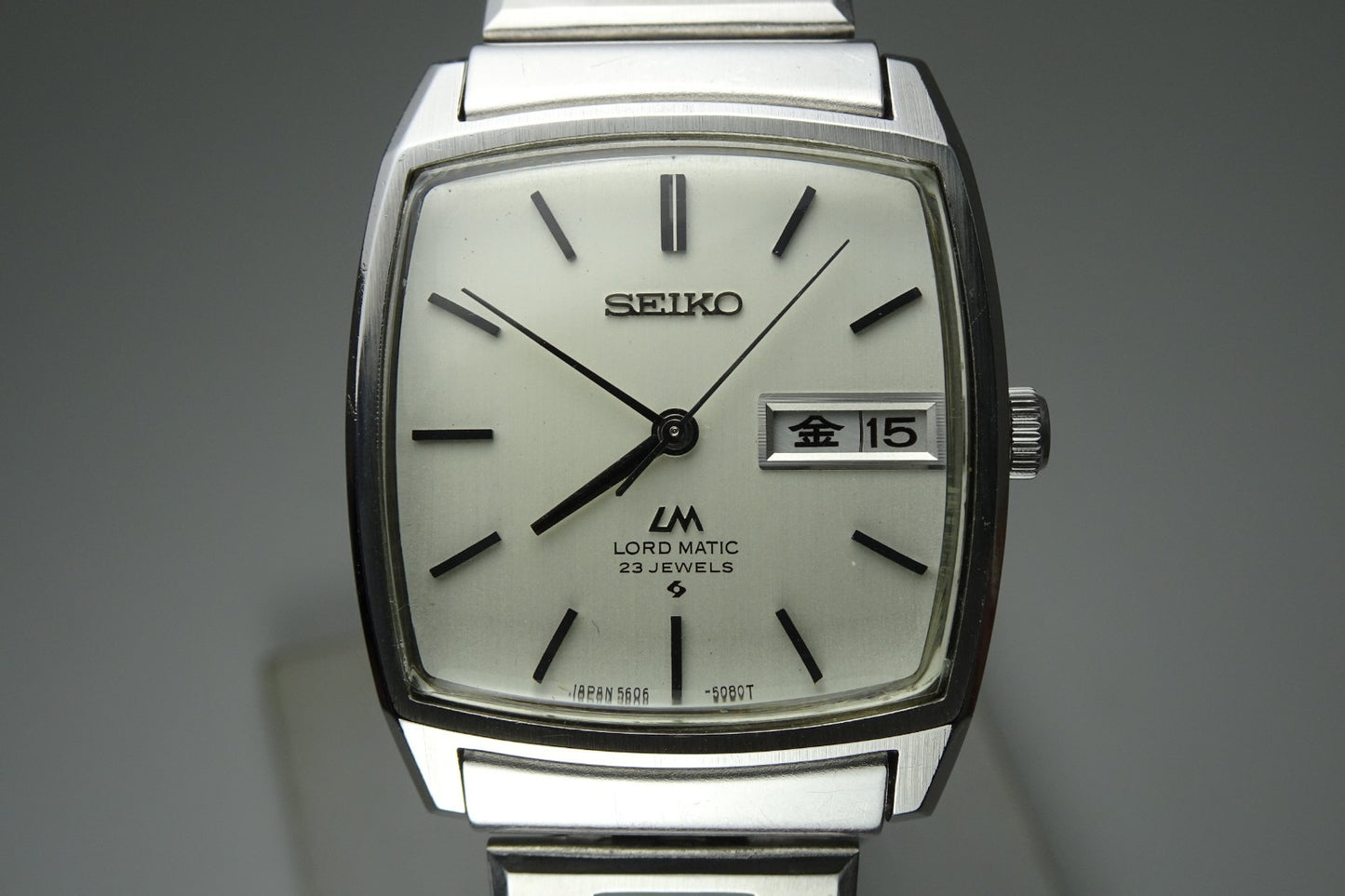 Vintage 1971 JAPAN SEIKO LORD MATIC WEEKDATER 5606-5000 23Jewels Automatic.