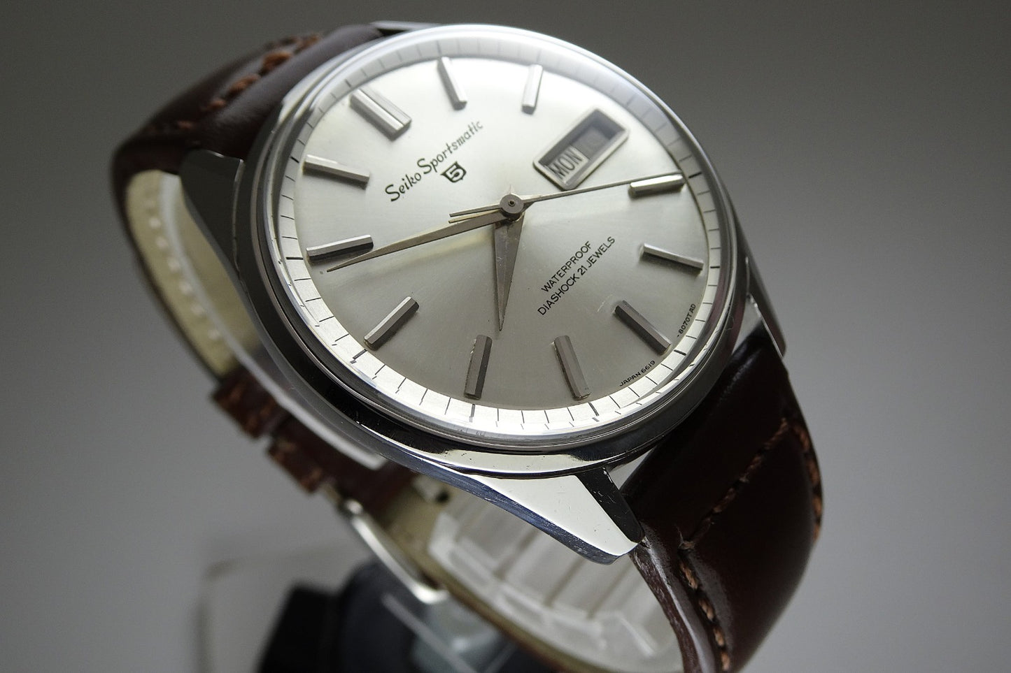 Vintage 1965 JAPAN SEIKO SPORTSMATIC5 6619-8050 21Jewels Automatic.