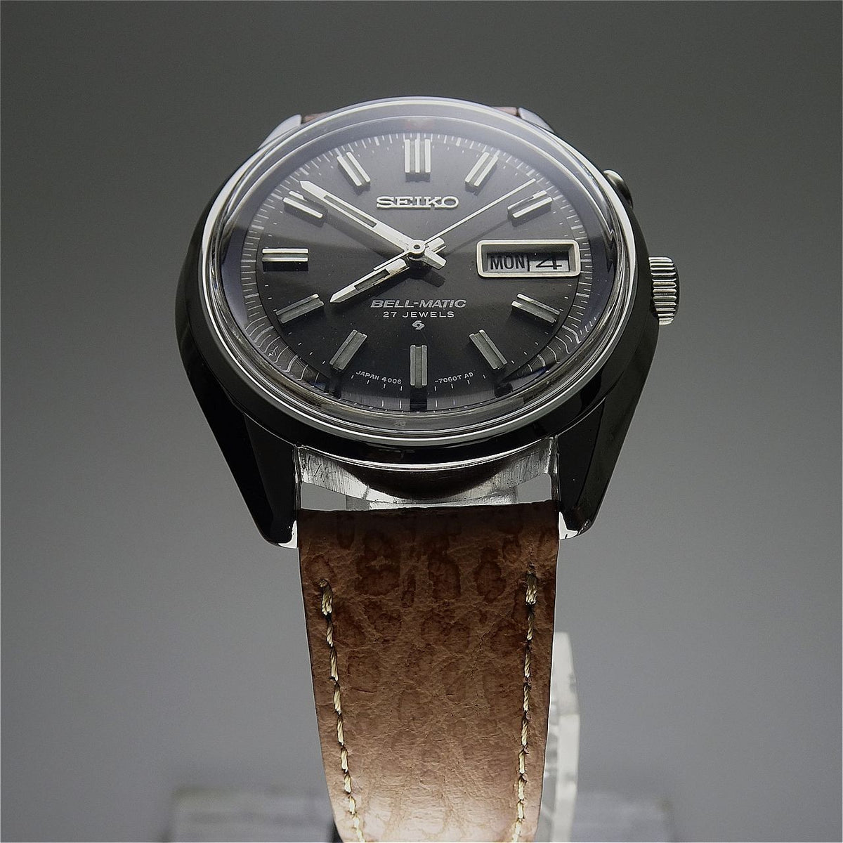 Vintage 1972 JAPAN SEIKO BELL-MATIC WEEKDATER 4006-7012 27Jewels Automatic.