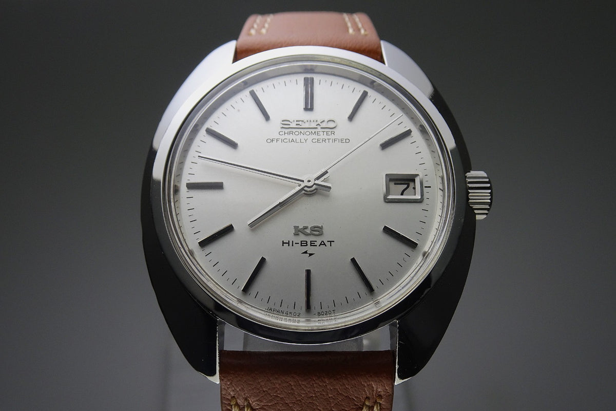Vintage 1970 JAPAN KING SEIKO CHRONOMETER CALENDAR 4502-8010 25J Hand-winding.