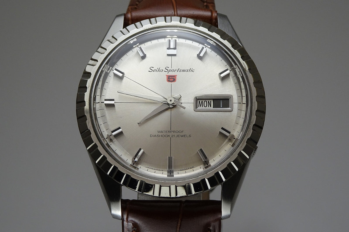 Vintage 1965 JAPAN SEIKO SPORTSMATIC5 6619-9000 21Jewels Automatic.