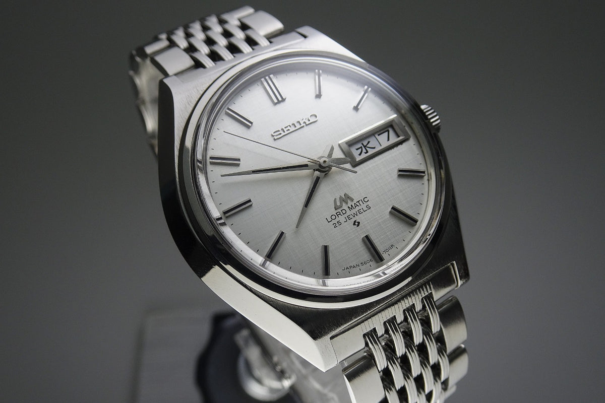 Vintage 1969 JAPAN SEIKO LORD MATIC WEEKDATER 5606-7010 25Jewels Automatic.