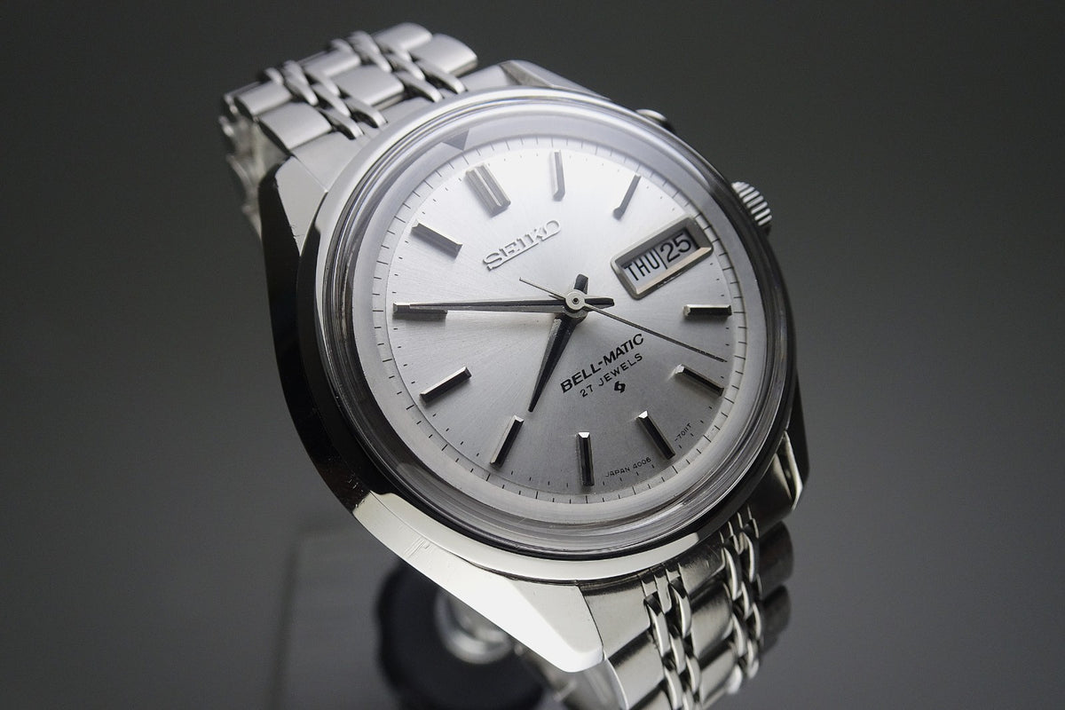 Vintage 1975 JAPAN SEIKO BELL-MATIC WEEKDATER 4006-7012 27Jewels Automatic.