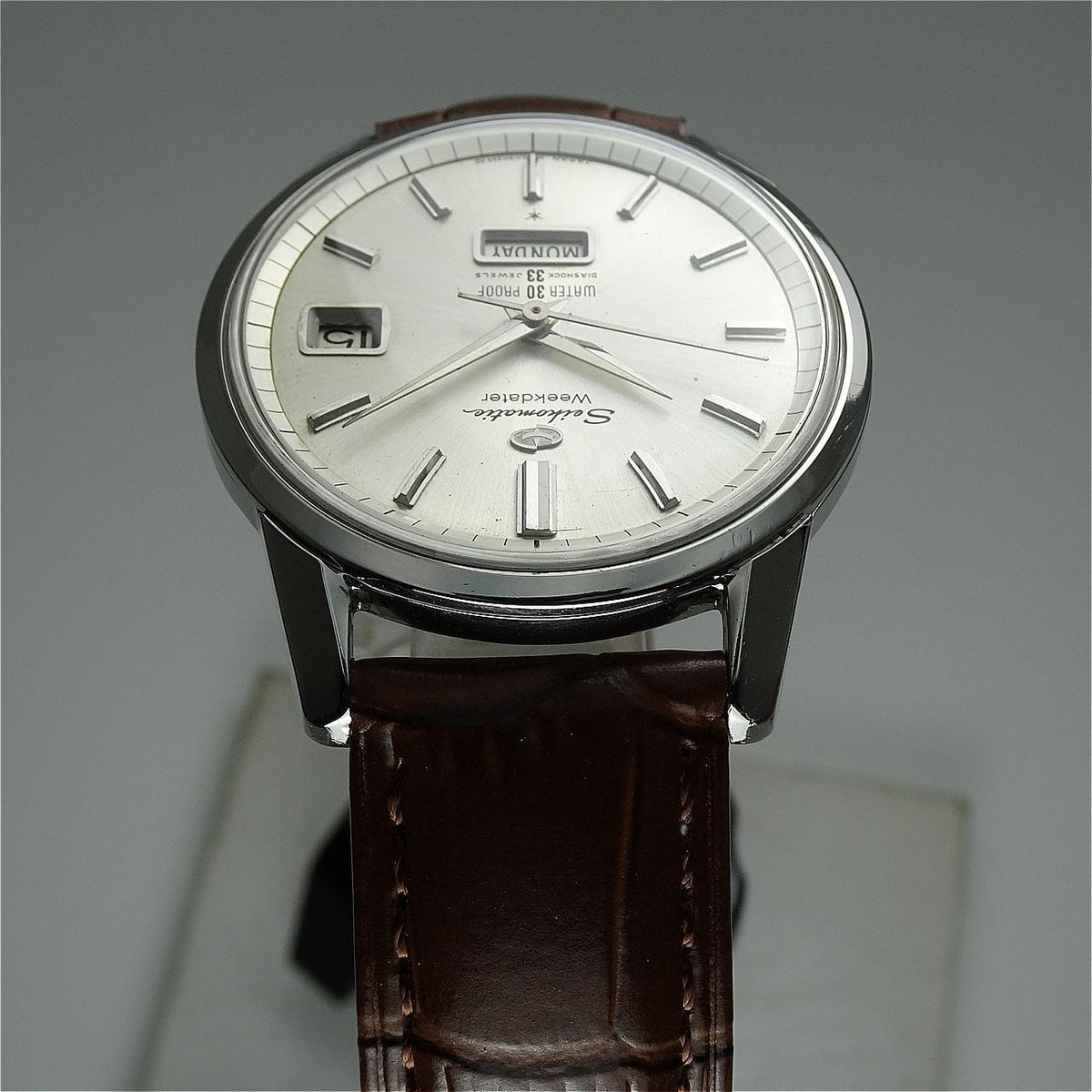 Vintage 1963 JAPAN SEIKO MATIC WEEKDATER J13080 33Jewels Automatic.