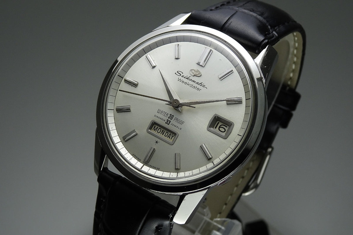 Vintage 1963 JAPAN SEIKO MATIC WEEKDATER J13080 33Jewels Automatic.