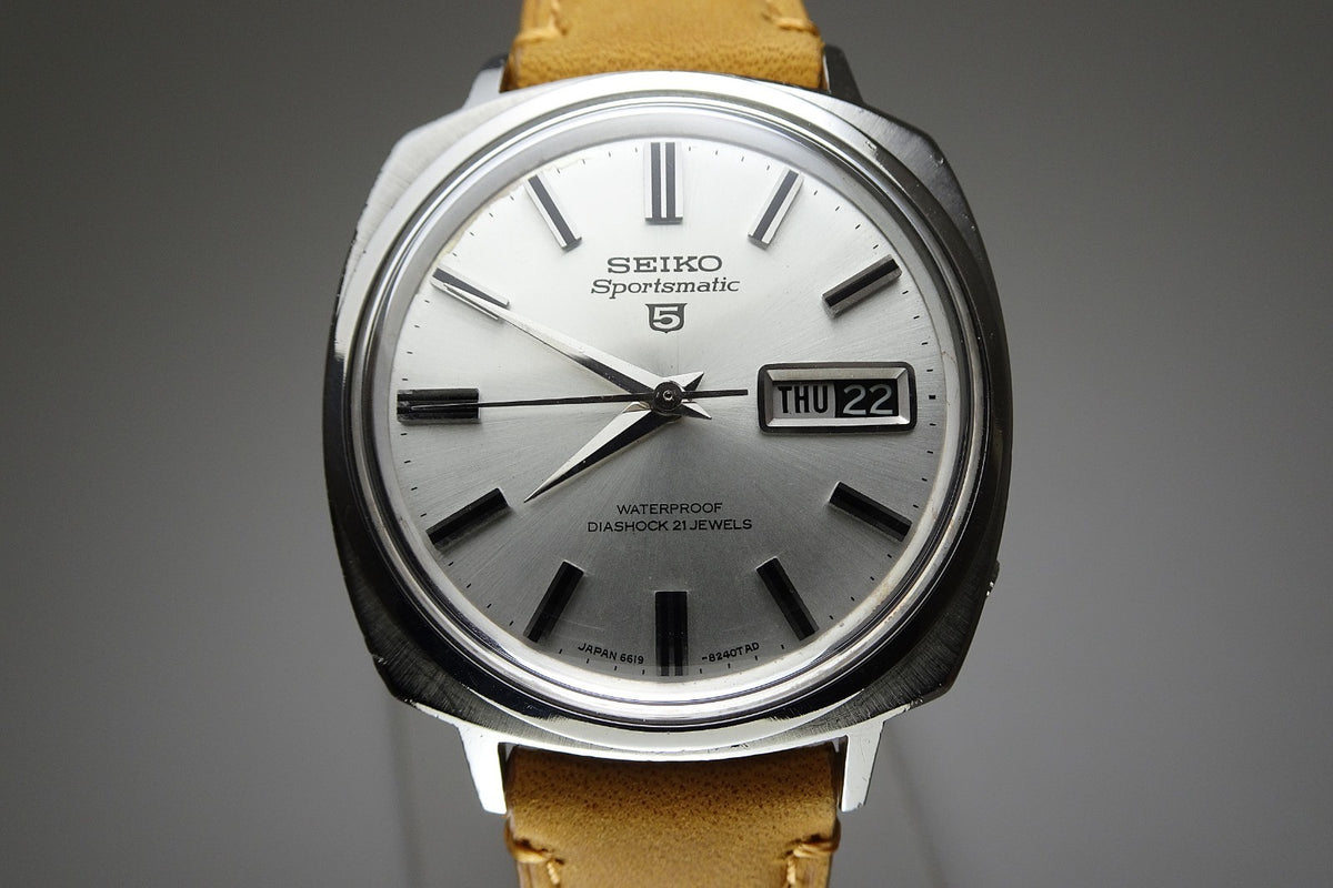 Serviced Vintage 1966 JAPAN SEIKO SPORTSMATIC5 6619-8190 21Jewels Automatic.