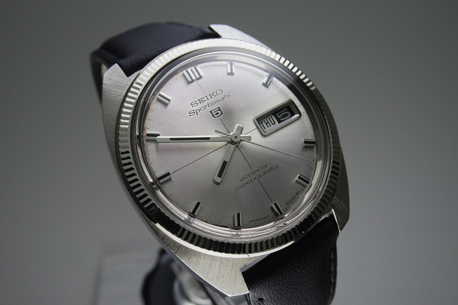Vintage 1967 JAPAN SEIKO SPORTSMATIC5 6619-8290 21Jewels Automatic.