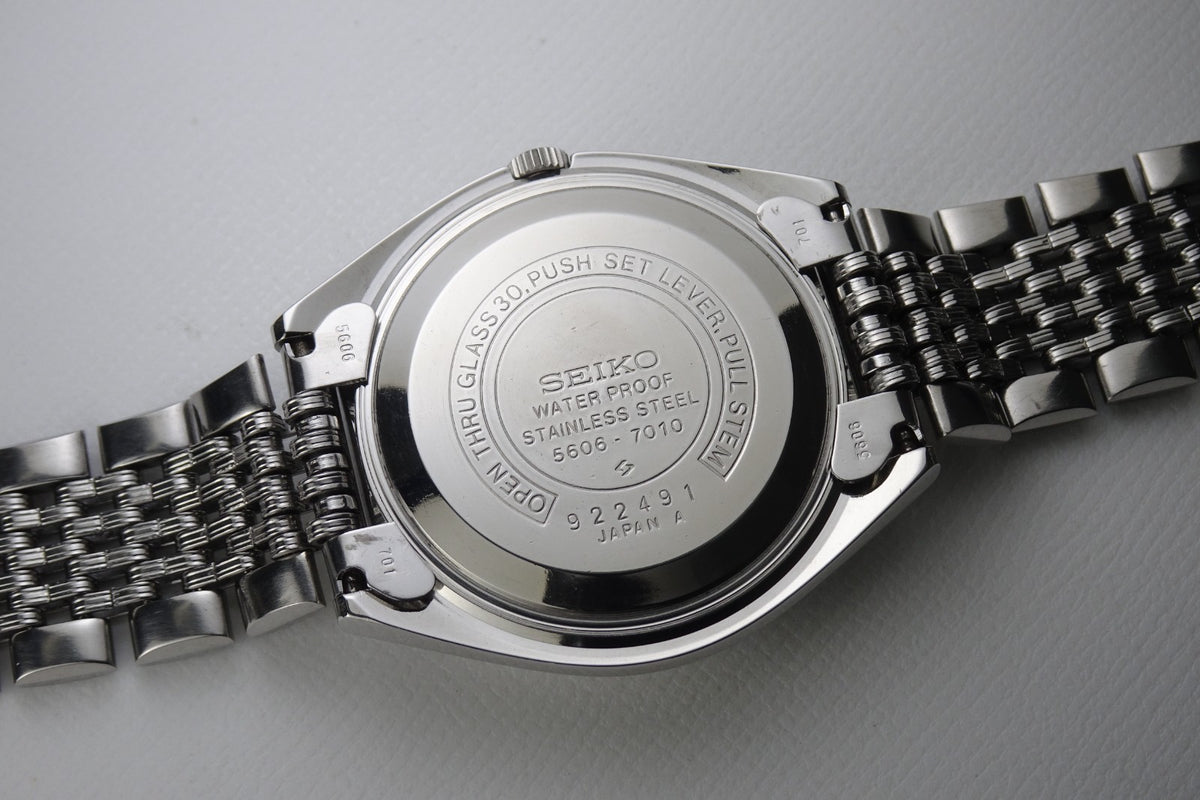 Vintage 1969 JAPAN SEIKO LORD MATIC WEEKDATER 5606-7010 25Jewels Automatic.