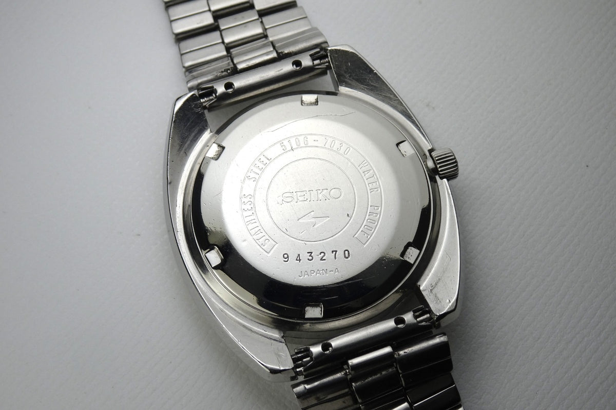 Serviced Vintage 1969 JAPAN SEIKO 51 SEIKOMATIC-P 5106-7030 33J Automatic.