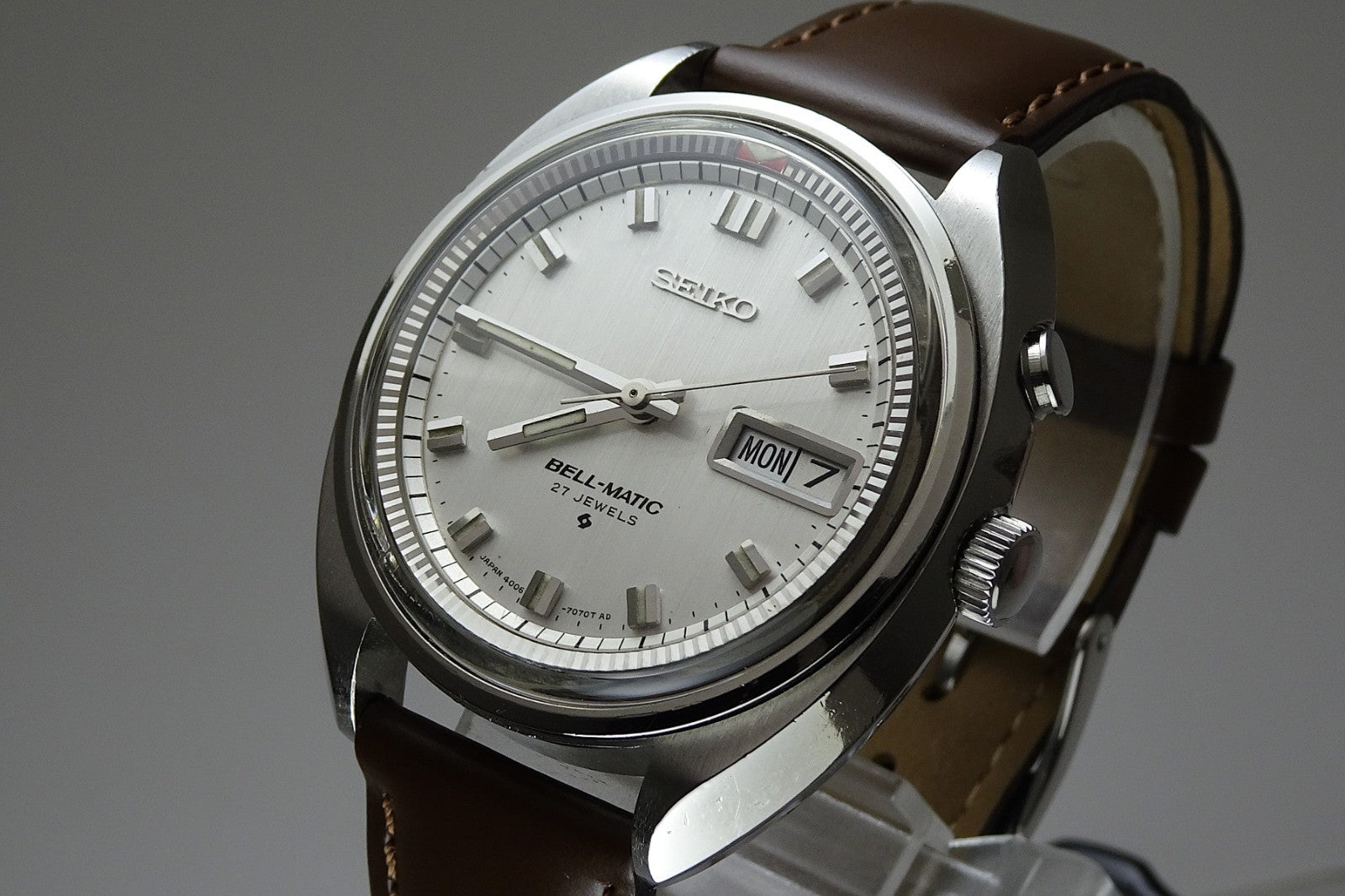 Vintage 1968 JAPAN SEIKO BELL-MATIC WEEKDATER 4006-7000 27Jewels Automatic.