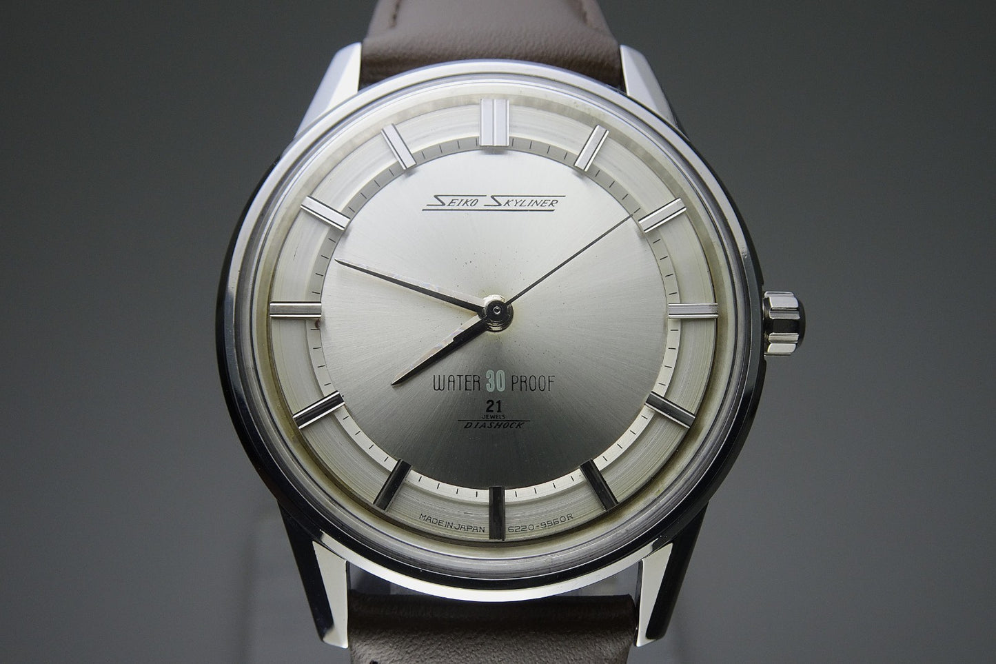 Vintage 1966 JAPAN SEIKO SKYLINER 6220-9970 21Jewels Hand-winding.