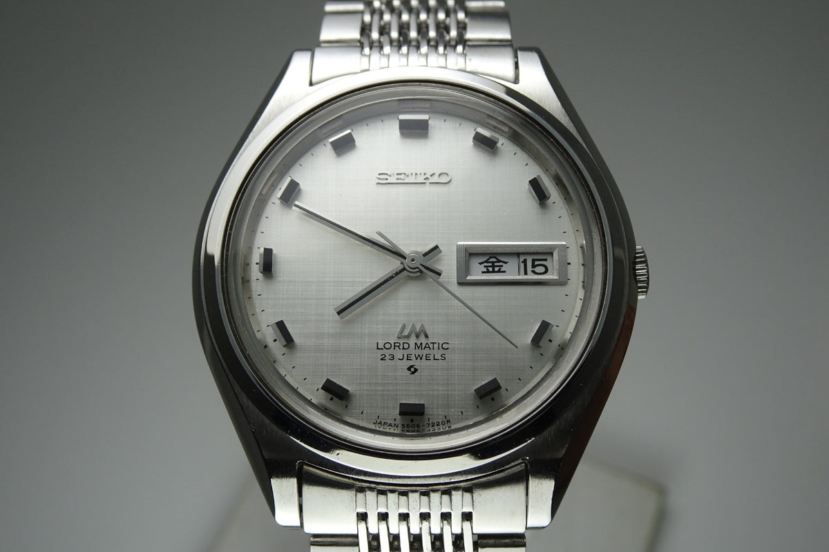 Vintage 1970 JAPAN SEIKO LORD MATIC WEEKDATER 5606-7070 23Jewels Automatic.