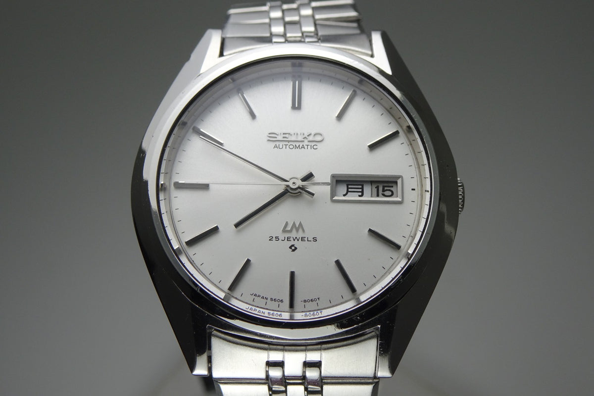 Serviced Vintage 1974 JAPAN SEIKO LORD MATIC WEEKDATER 5606-8030 25J Automatic.