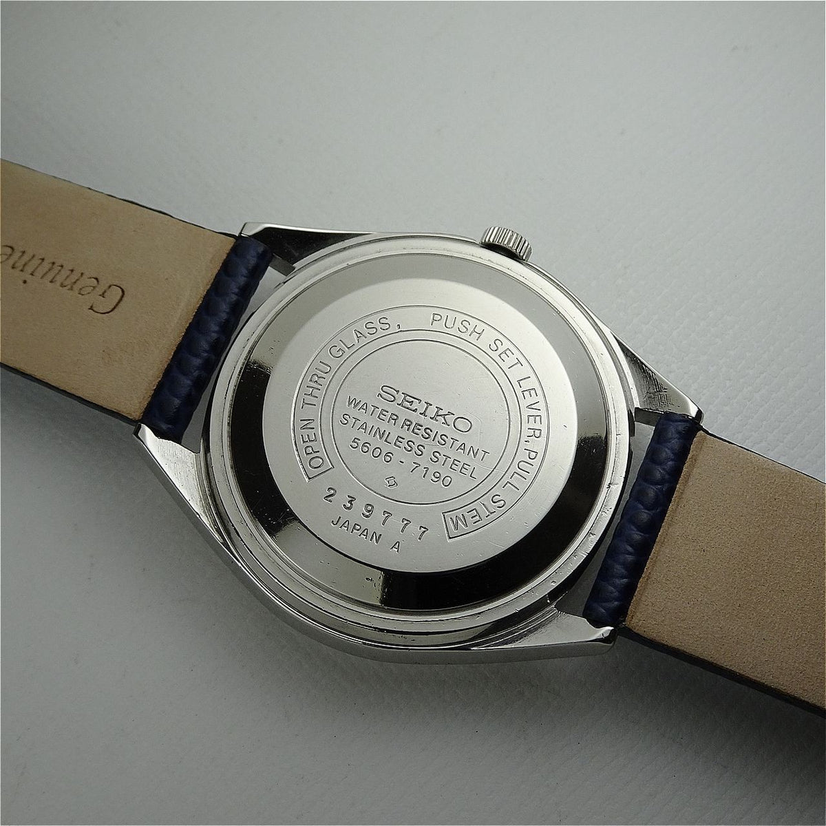 Serviced Vintage 1972 JAPAN SEIKO LORD MATIC WEEKDATER 5606-7190 23J Automatic.