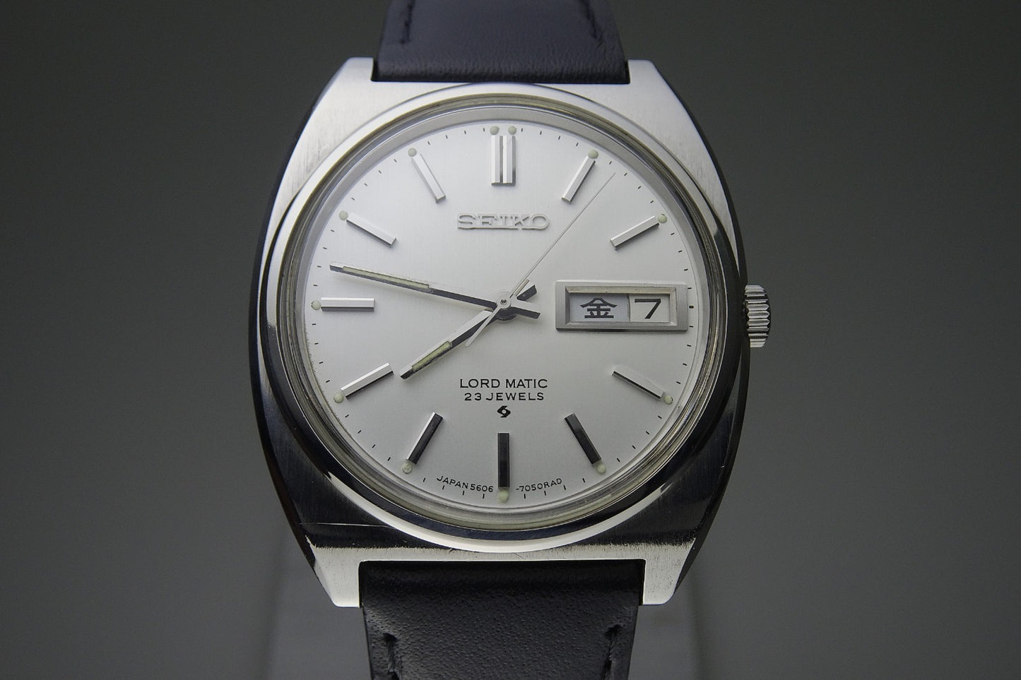 Serviced Vintage 1968 JAPAN SEIKO LORD MATIC WEEKDATER 5606-7050 23J Automatic.