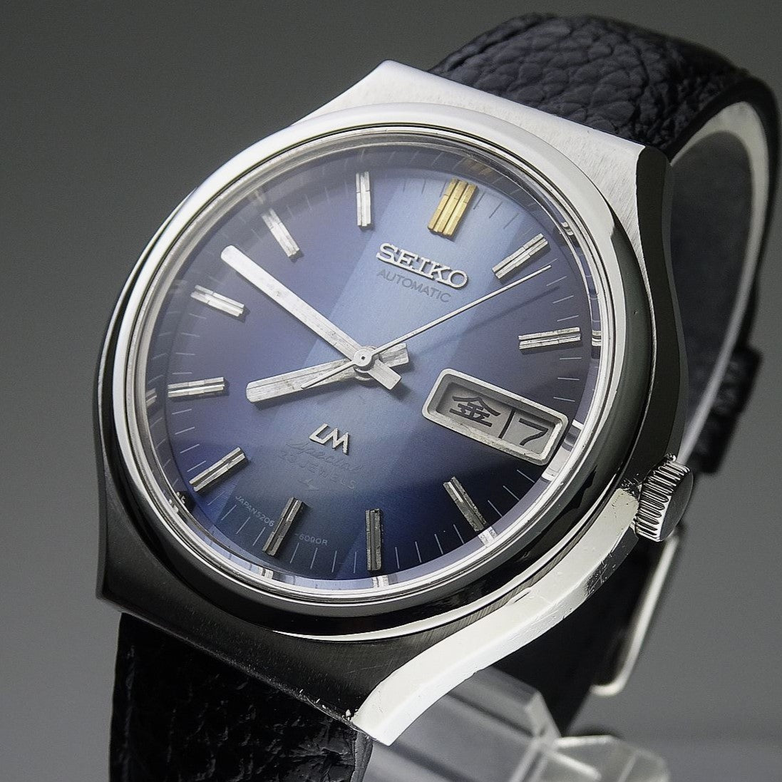 Vintage 1973 JAPAN SEIKO LORD MATIC SPECIAL WEEKDATER 5206-6090 23J Automatic.