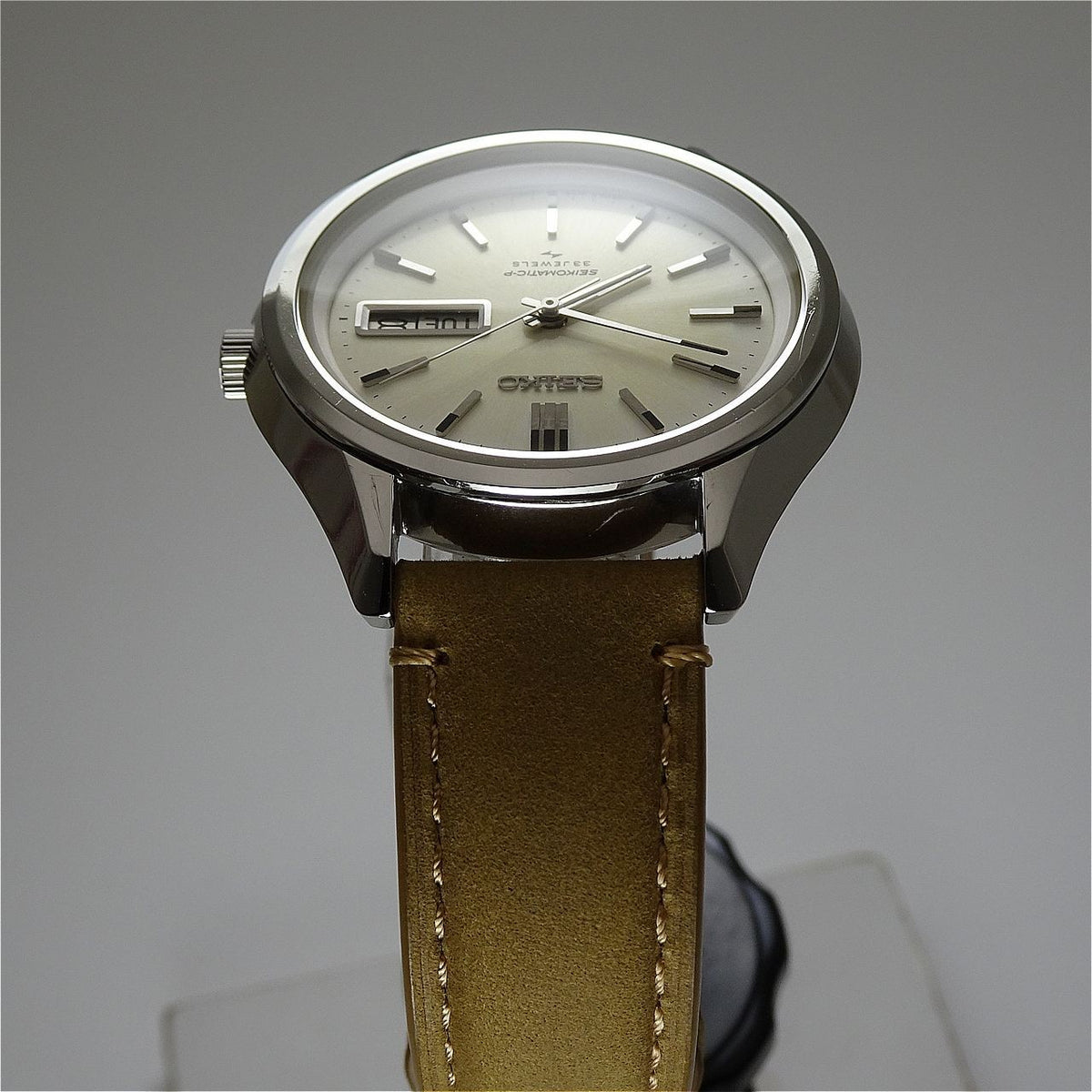 Vintage 1969 JAPAN SEIKO SEIKOMATIC-P WEEKDATER 5106-8020 33Jewels Automatic.