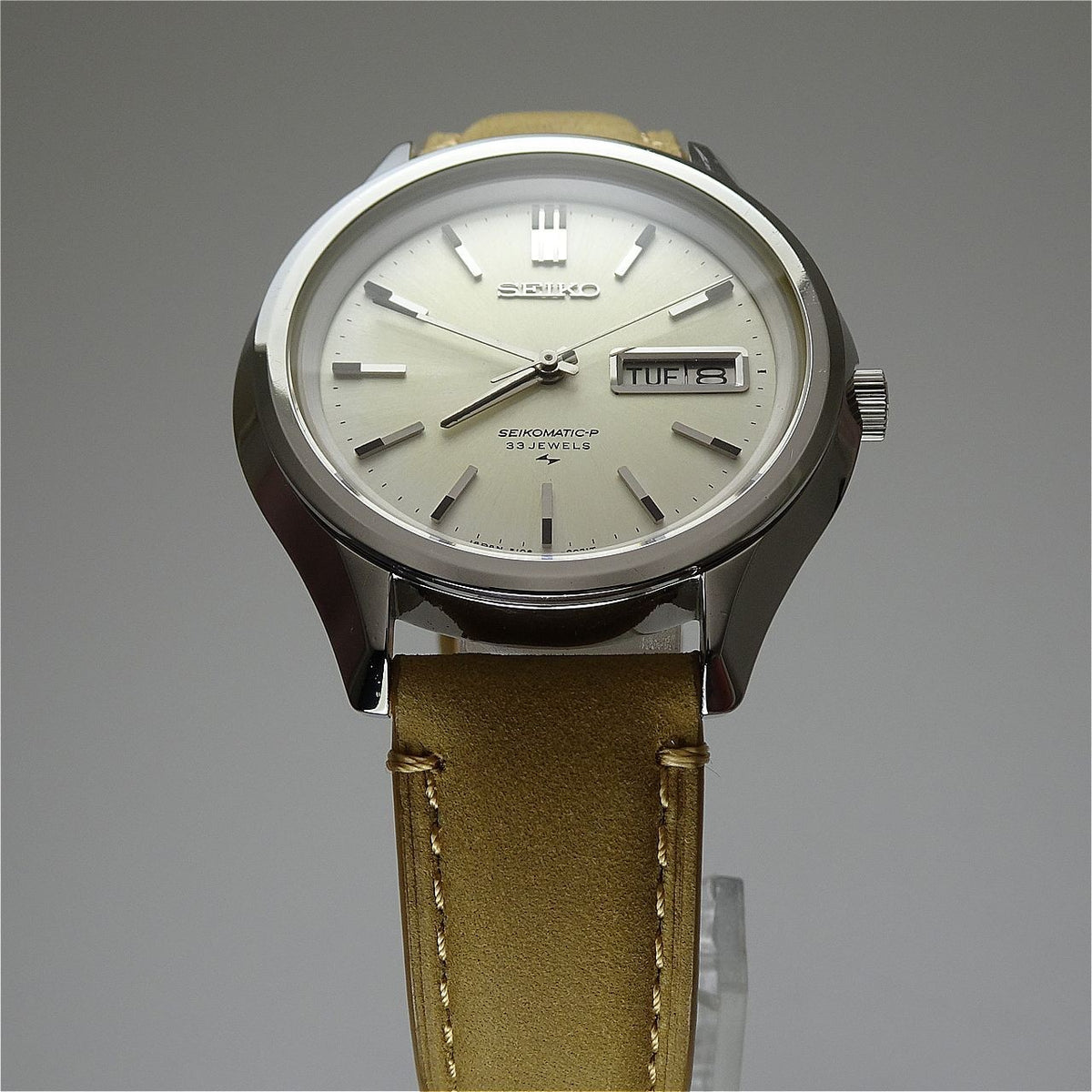 Vintage 1969 JAPAN SEIKO SEIKOMATIC-P WEEKDATER 5106-8020 33Jewels Automatic.