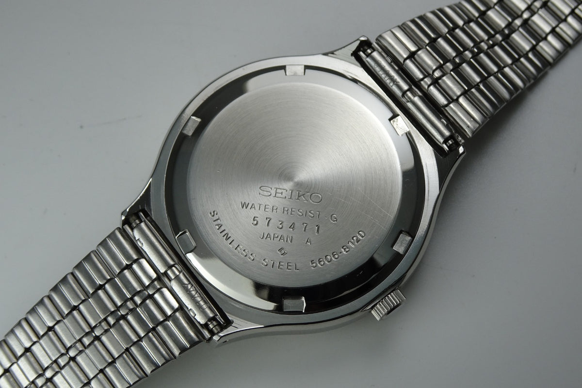 Serviced Vintage 1975 JAPAN SEIKO LORD MATIC WEEKDATER 5606-8120 25J Automatic.