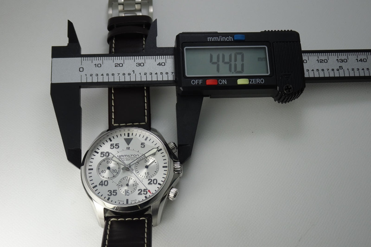 HAMILTON Khaki Aviation Pilot Auto Chrono H646660 27Jewels Automatic.
