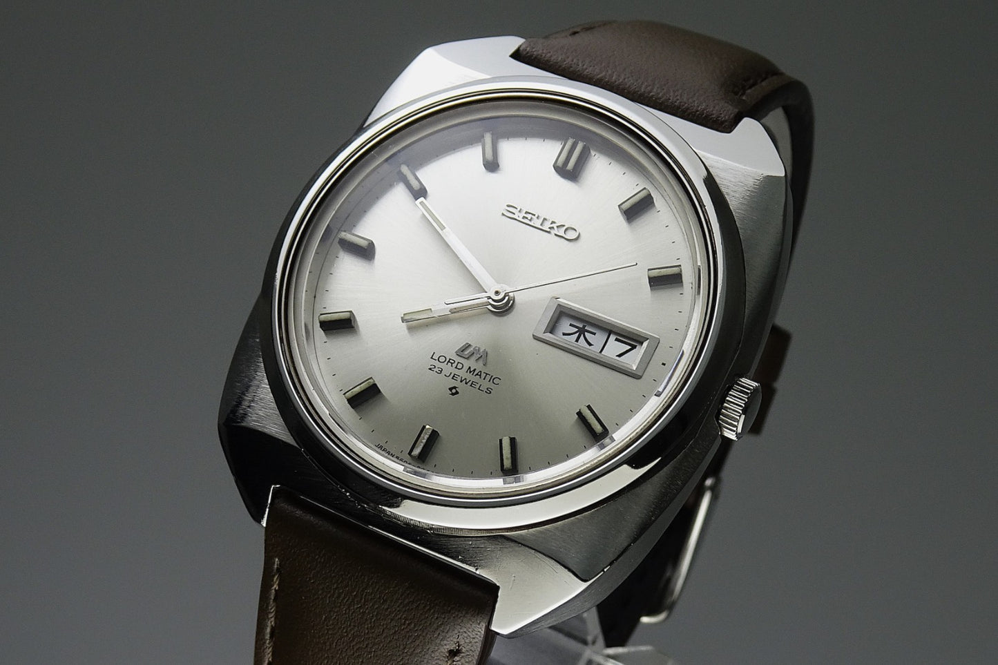 Serviced Vintage 1969 JAPAN SEIKO LORD MATIC WEEKDATER 5606-9030 23J Automatic.